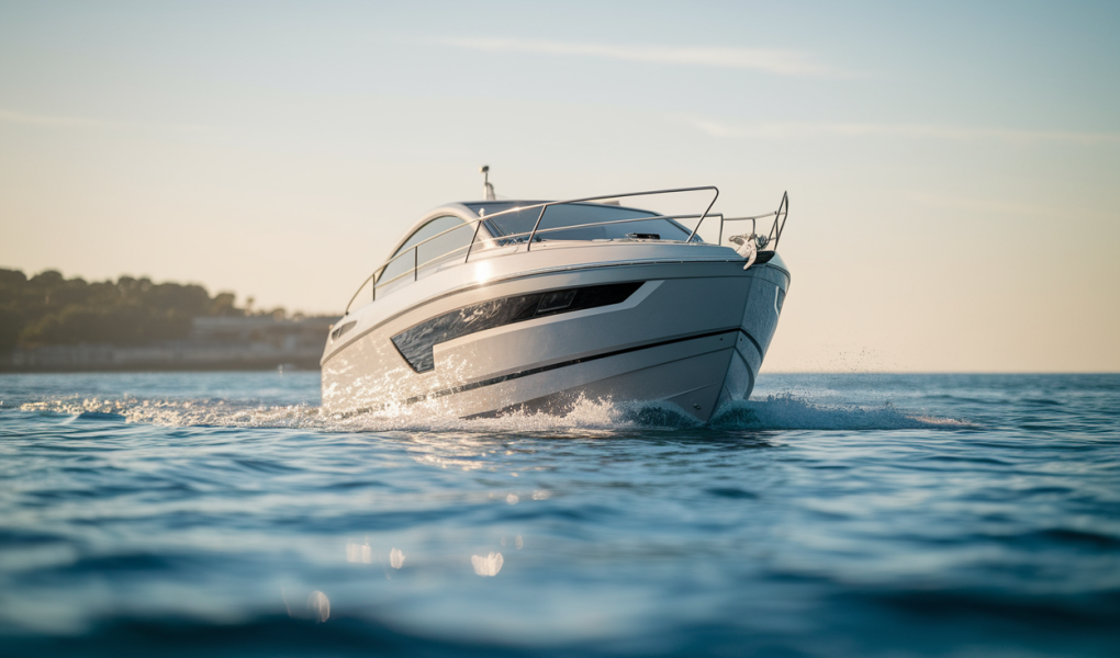 bateau-moteur-moderne-eau-calme