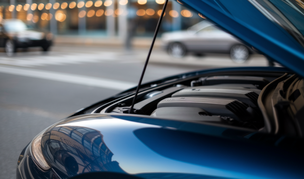 voiture-moderne-capot-ouvert-moteur