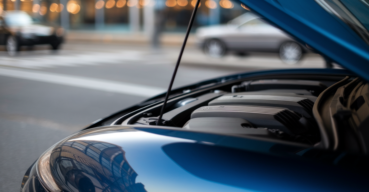 voiture-moderne-capot-ouvert-moteur